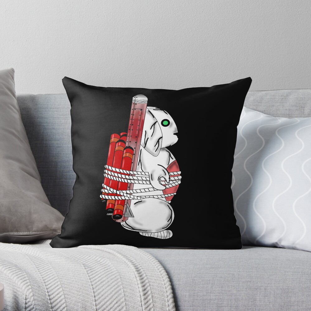 Tiny Tina Bunny Soldier Throw Pillow