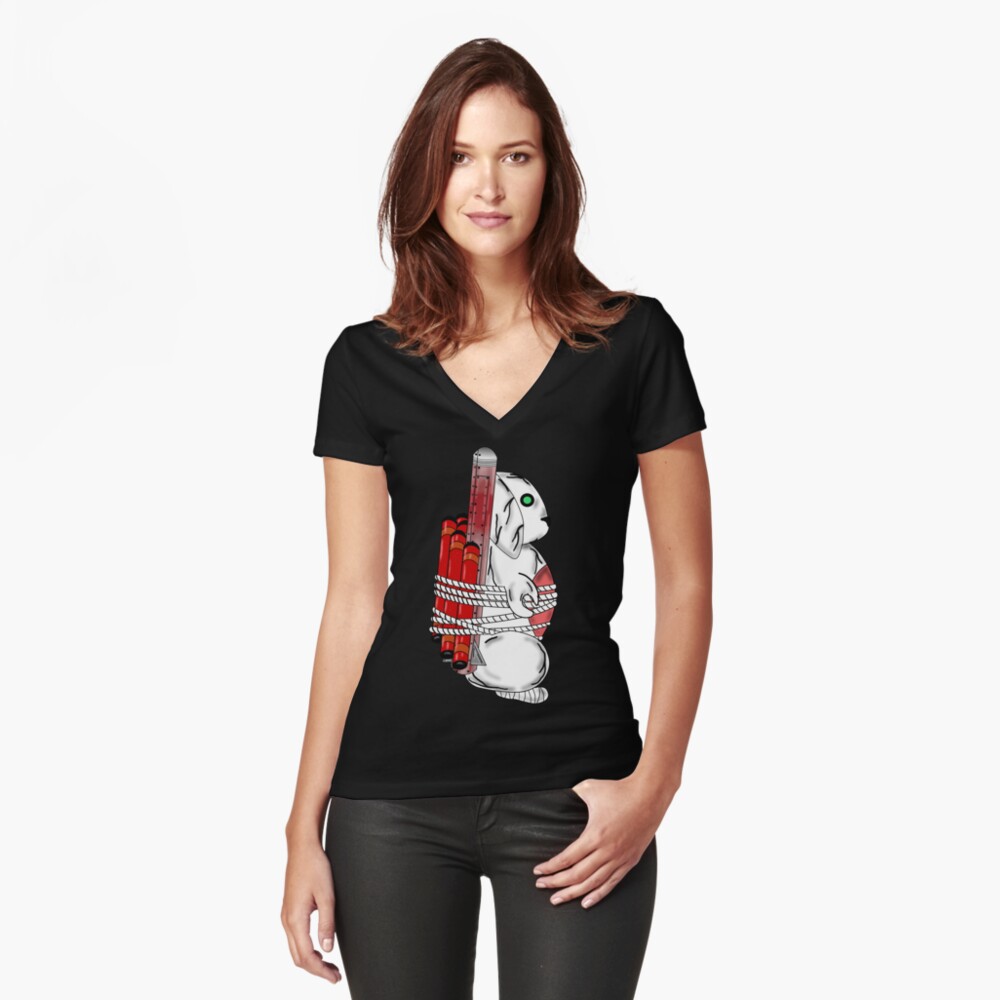 Tiny Tina Bunny Soldier Fitted V-Neck T-Shirt