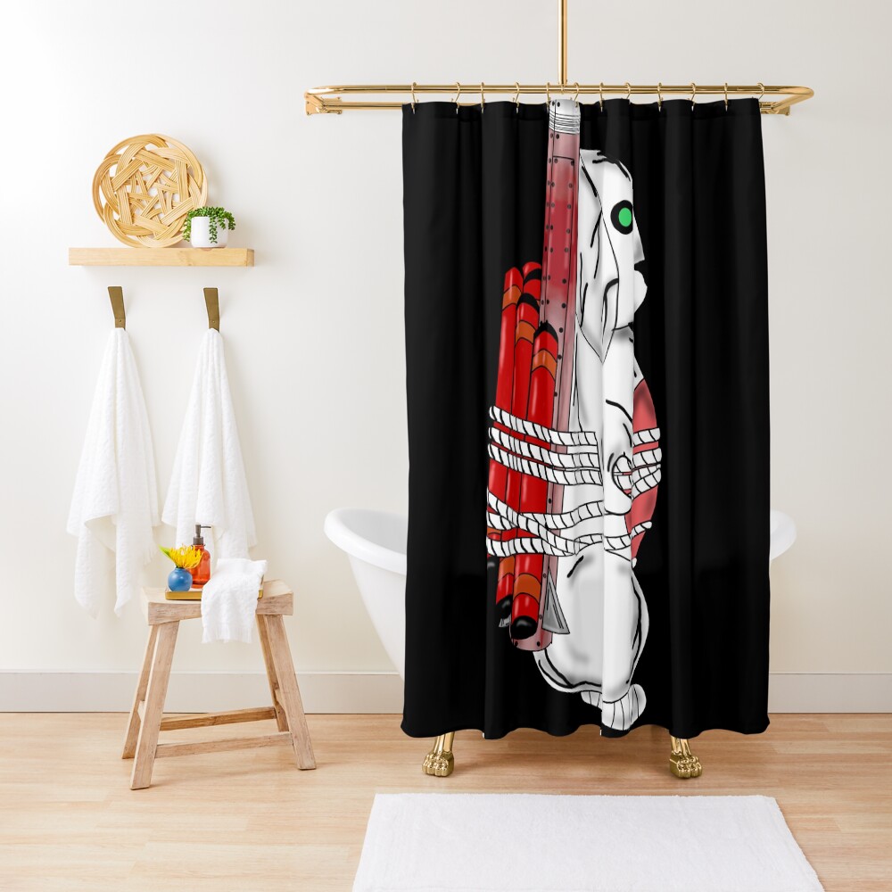 Tiny Tina Bunny Soldier Shower Curtain