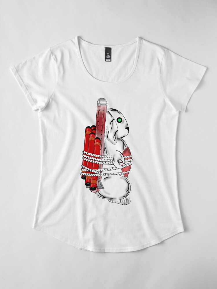 Alternate view of Tiny Tina Bunny Soldier Premium Scoop T-Shirt