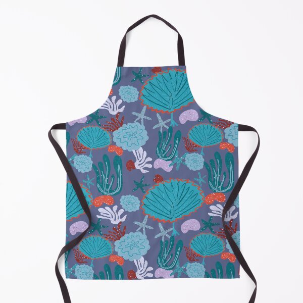 Item preview, Cute Vibrant Coral Cluster Pattern in Blues II designed and sold by BissyCollective.