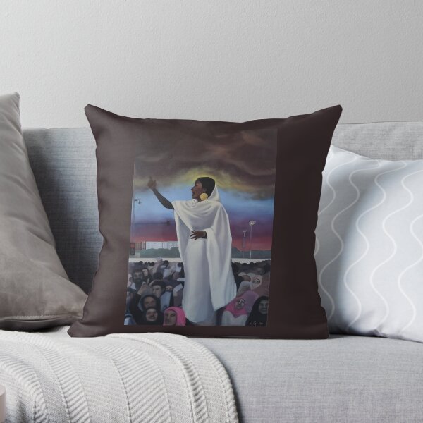 Bringer of Change: The Sudanese Revolution Throw Pillow