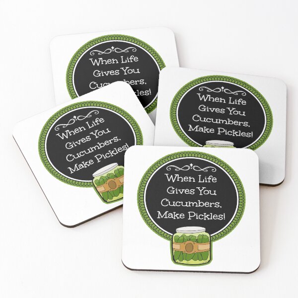 Item preview, When Life Gives You Pickles Make Cucumbers designed and sold by TheButtonCrew.
