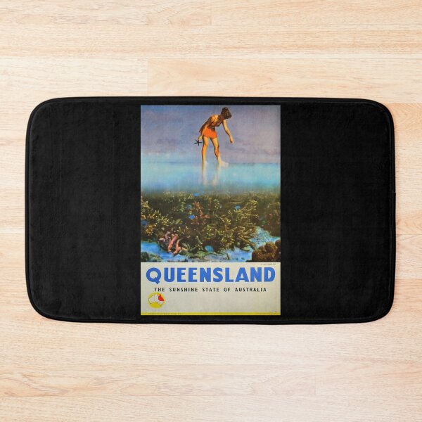 Item preview, Queensland retro poster designed and sold by CorasPosters.