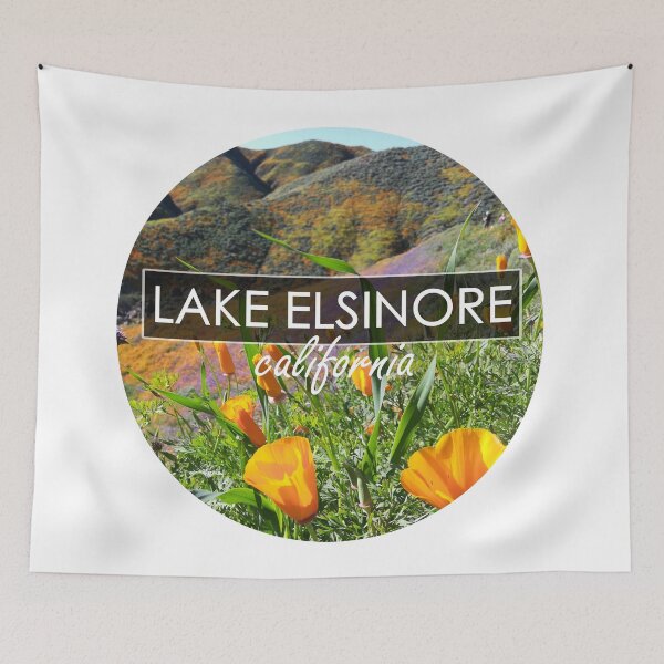 Item preview, Lake Elsinore Riverside California Poppies Field Super Bloom designed and sold by citrusapple.