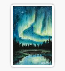 Skyscape - Nordlichter Sticker