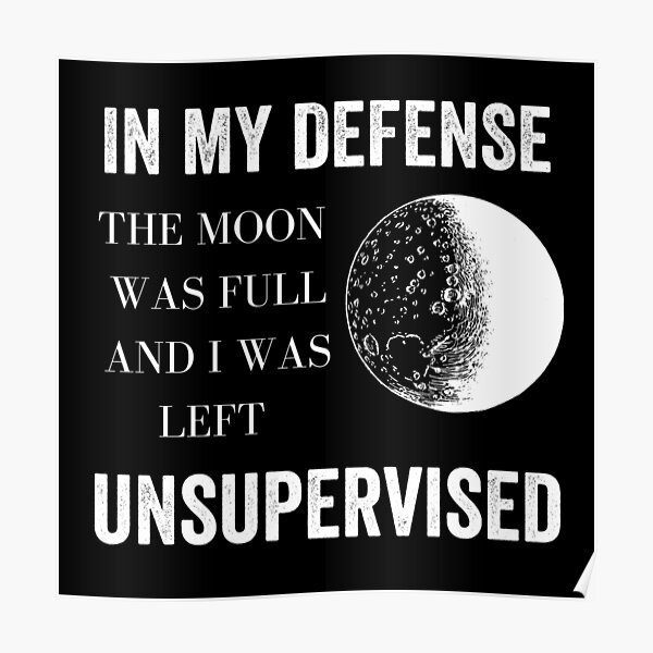 in my defense the moon was full and i was left unsupervised shirt