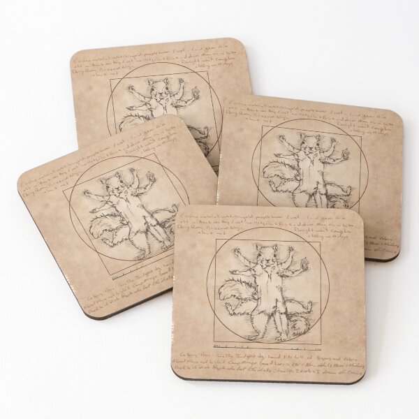 Item preview, Vitruvian Squirrel designed and sold by FlutterKatArts.