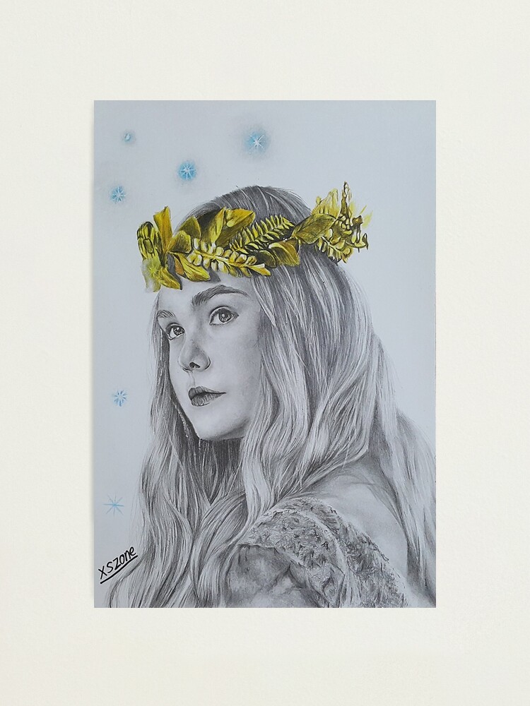 Lamina Fotografica Arte Del Bosquejo Del Lapiz De La Bella Durmiente Xszone De Xszone Redbubble