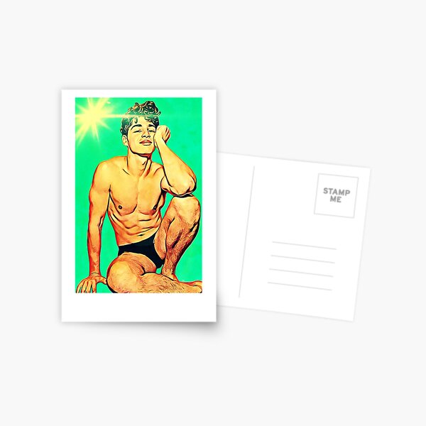 Beautiful Boy In The Sun Postcard