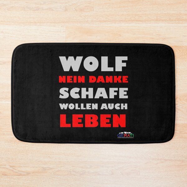 Artikelvorschau, GERATI Merch Wolf Nein Danke - Schafe wollen auch entworfen und verkauft von DELMEO.