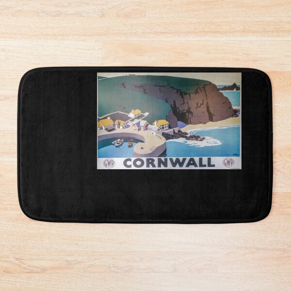 Item preview, Cornwall retro poster designed and sold by CorasPosters.