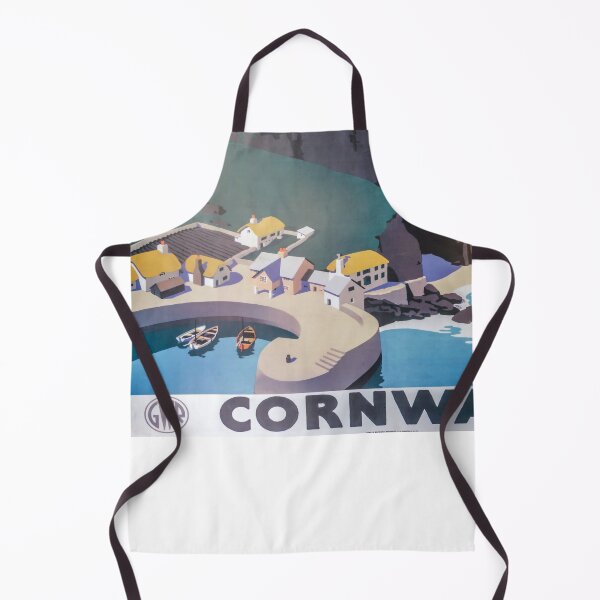Item preview, Cornwall retro poster designed and sold by CorasPosters.