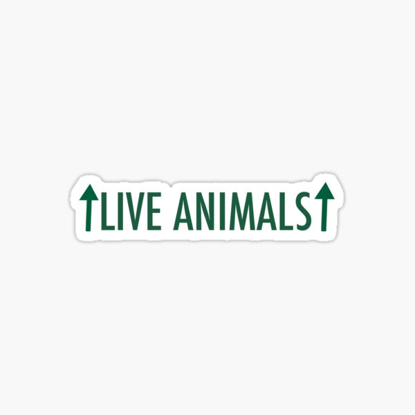 "Live Animals " Sticker by amarabhatia Redbubble