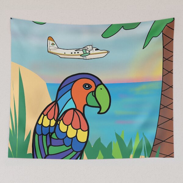 Item preview, Parrot Cove - Left Shirt designed and sold by DilloStudios.