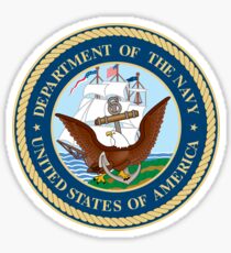 Seal of the United States Department of Navy Sticker