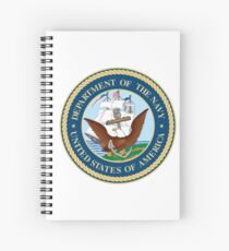 Seal of the United States Department of Navy Spiral Notebook