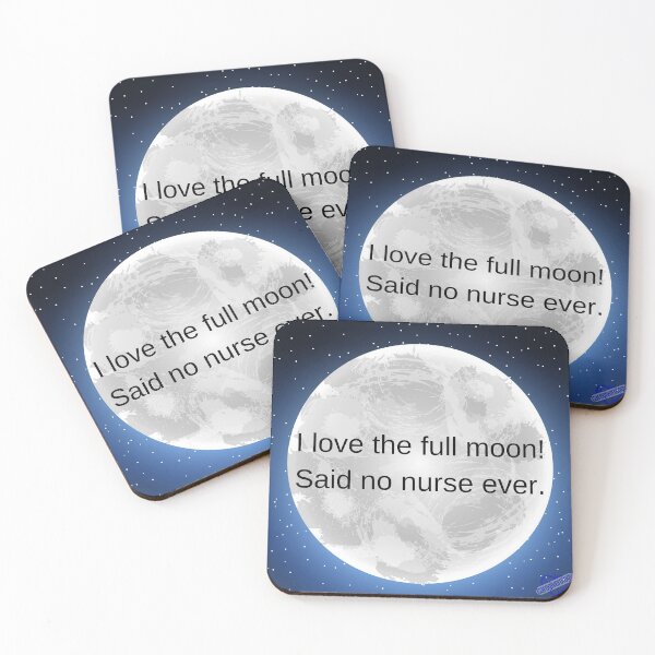Item preview, I love the full moon designed and sold by Caregiverology.