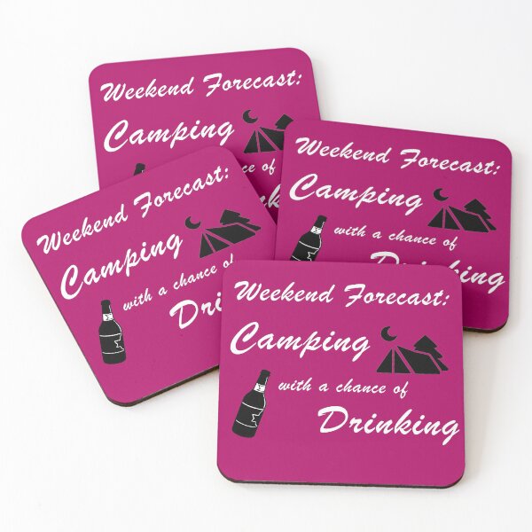 Item preview, Camping With a Chance of  Drinking designed and sold by ToyoTees.