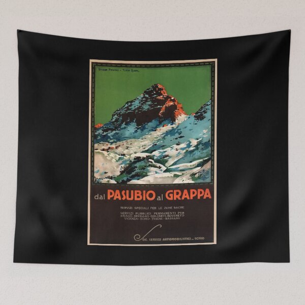 Item preview, Pasubio al Grappa retro poster designed and sold by CorasPosters.