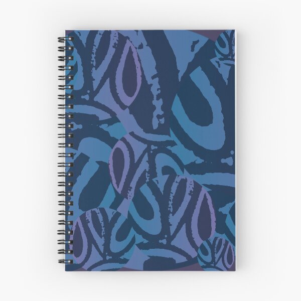 Item preview, light and dark blue lines and designs | watercolor artwork designed and sold by Musiccityartfix.