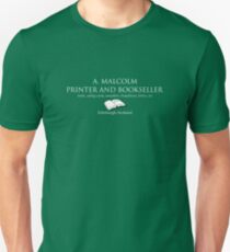 A. Malcolm Printer and Bookseller Unisex T-Shirt