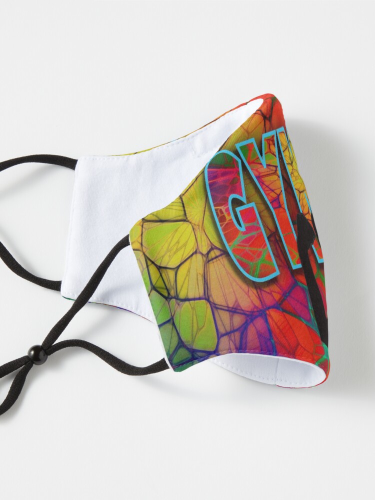 Alternate view of Gym Rat Exclusive Design. Abstracts Mask