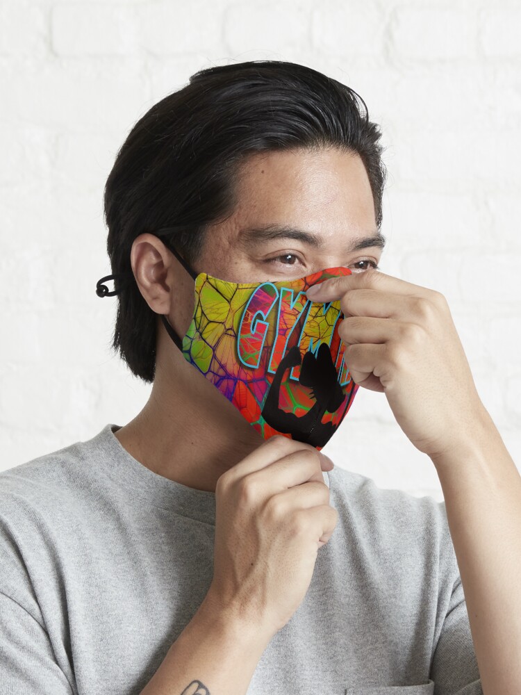 Alternate view of Gym Rat Exclusive Design. Abstracts Mask