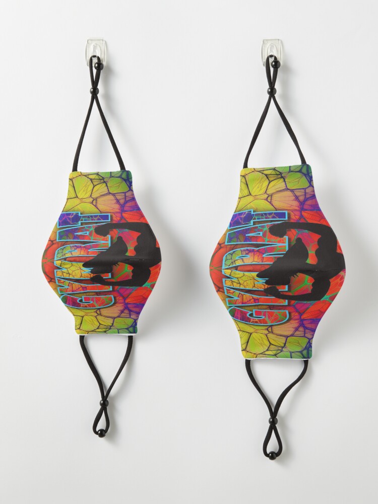 Alternate view of Gym Rat Exclusive Design. Abstracts Mask