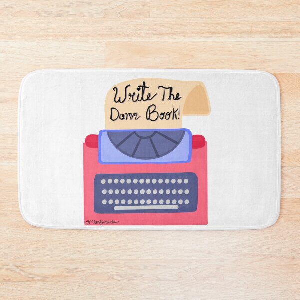 Item preview, Write The Damn Book Red Typewriter designed and sold by MandyRosko.