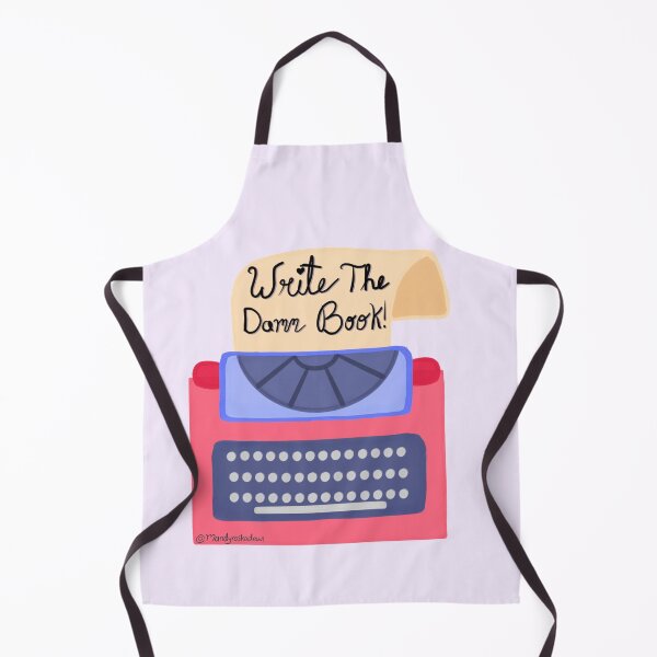 Item preview, Write The Damn Book Red Typewriter designed and sold by MandyRosko.