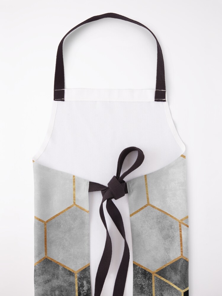 Alternate view of Charcoal Hexagons Apron