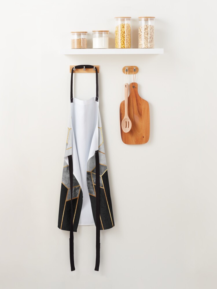 Alternate view of Charcoal Hexagons Apron