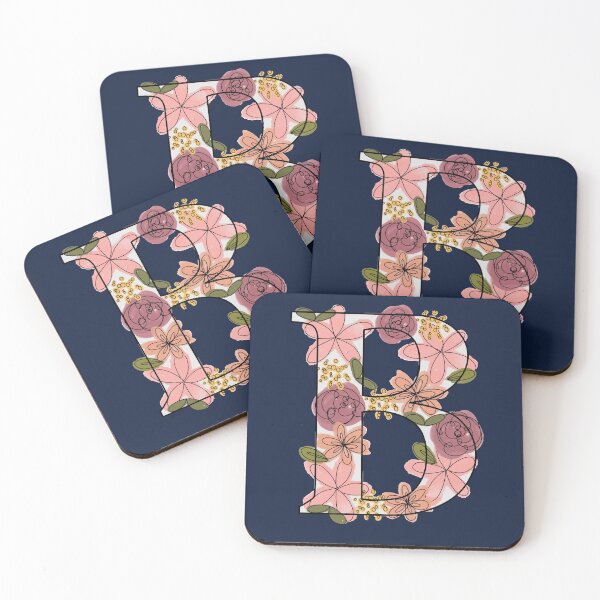 Item preview, The Letter B Floral Initial designed and sold by Gold Star Creative.