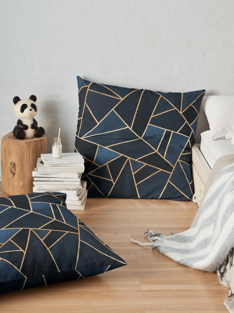 Alternate view of Navy Stone Floor Pillow