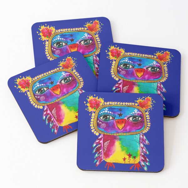 Wise Eyes Coasters (Set of 4)
