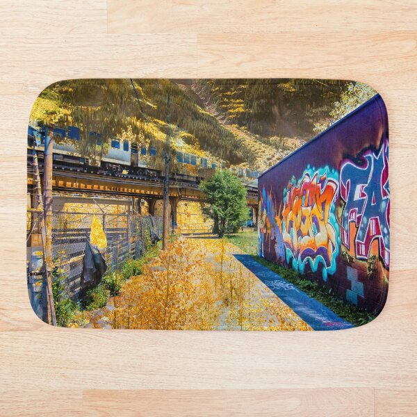 Item preview, Surreal Apocalyptic Chicago Train and Grafitti | The L Wicker Park designed and sold by opticalescapes.