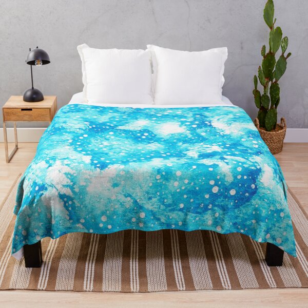 Aperçu de l'œuvre Conception bleue à pois blancs #redbubble créée et vendue par Smalltownart.