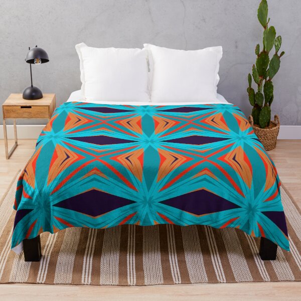 Artikelvorschau, Herbst Herbst Türkis Lila Orange Feuerwerk Starburst für Bonfire Night entworfen und verkauft von PatternPerfect.