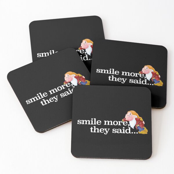 Item preview, Smile More Grumpy Dwarf dark designed and sold by claudiatoman.