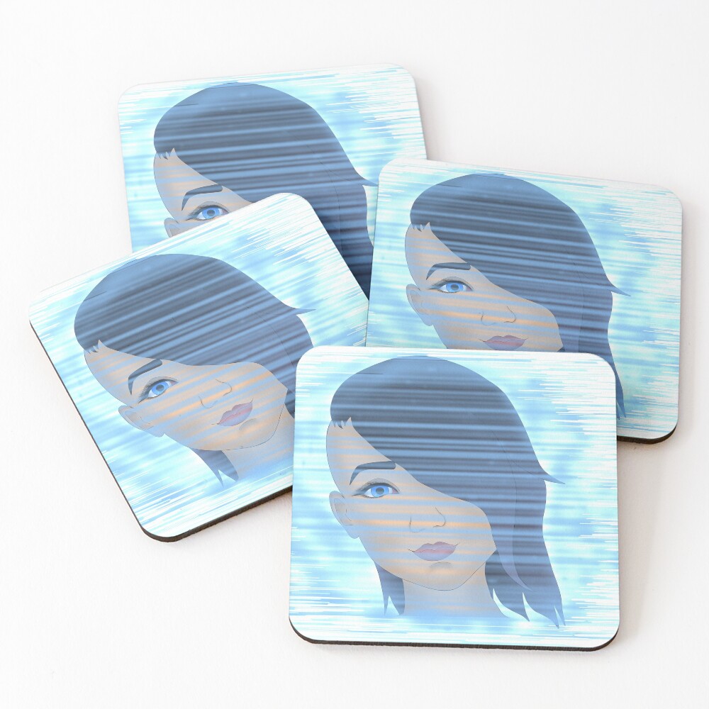 Angel on the Screen Coasters (Set of 4)
