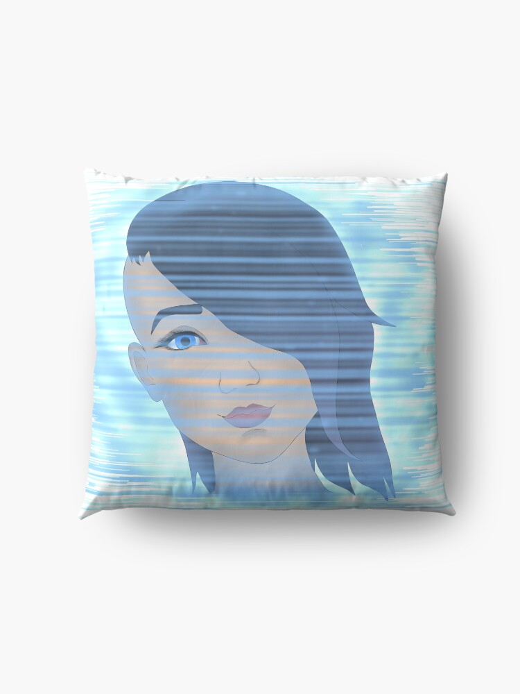 Alternate view of Angel on the Screen Floor Pillow