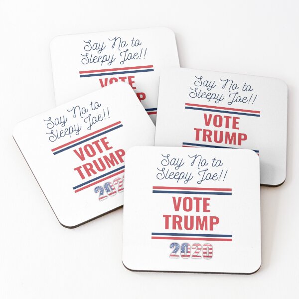 Item preview, Say No to Sleepy Joe Vote Trump 2020 (White) designed and sold by Gsallicat.