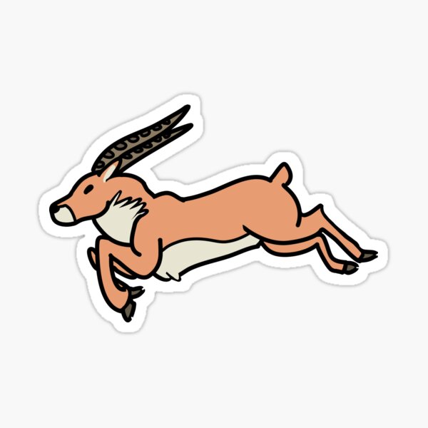 Red Elk Sticker
