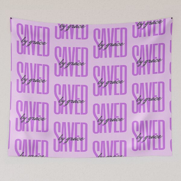 Item preview, Saved by Grace (magenta) designed and sold by LiveAndGlow.