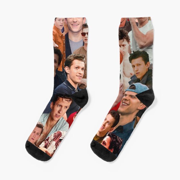 Collage de fotos de Tom Holland Calcetines