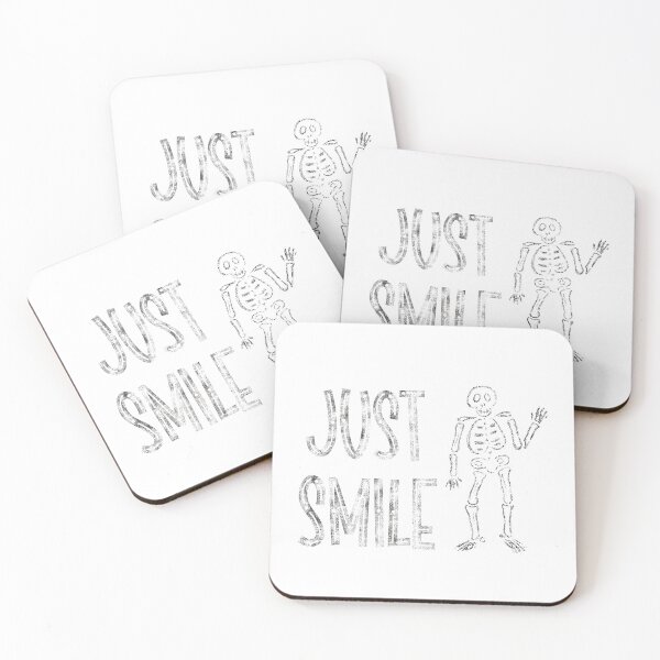 Item preview, Just smile skeleton with white background designed and sold by Crystal Raymond.