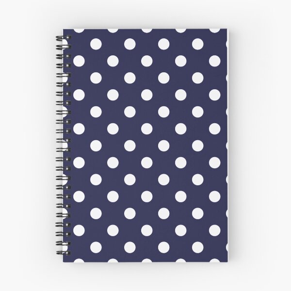 Item preview, Navy Blue and White Polka Dots Pattern designed and sold by cabgodfrey.
