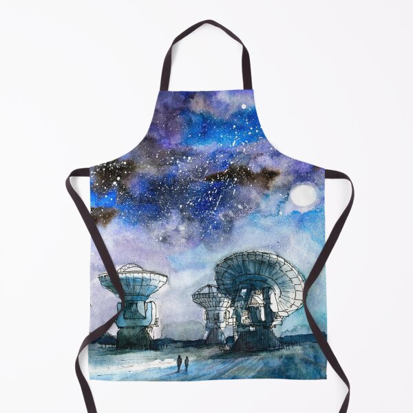 Item preview, Radio Telescope Watercolor Painting: ALMA Array, Atacama Desert designed and sold by darrenyeoart.