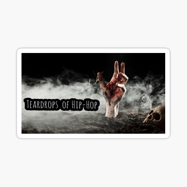 Graveyard Teardrops Sticker